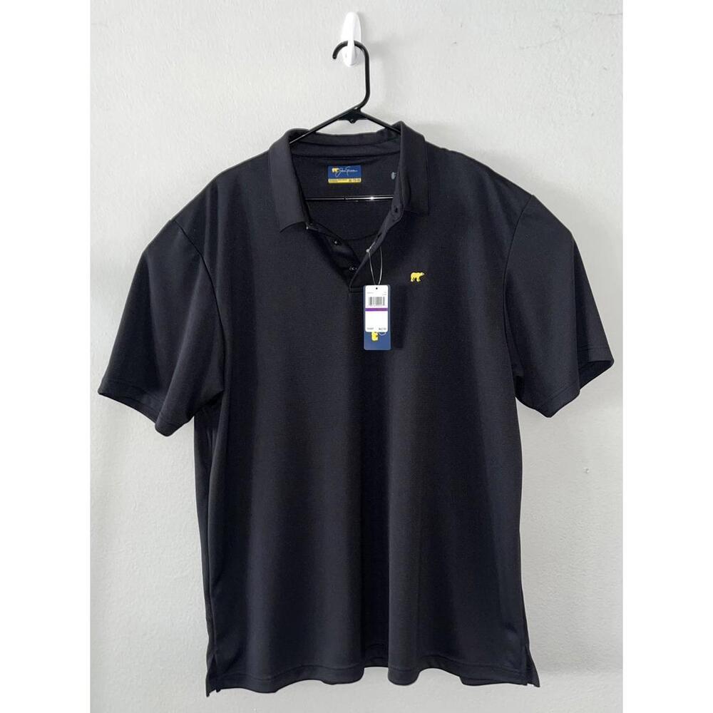 Jack Nicklaus Mens Polo Shirt 2XL Solid Golf Performance Sun Protection